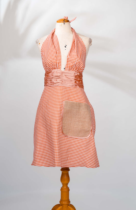 One-of-a-Kind Handmade Gingham Apron