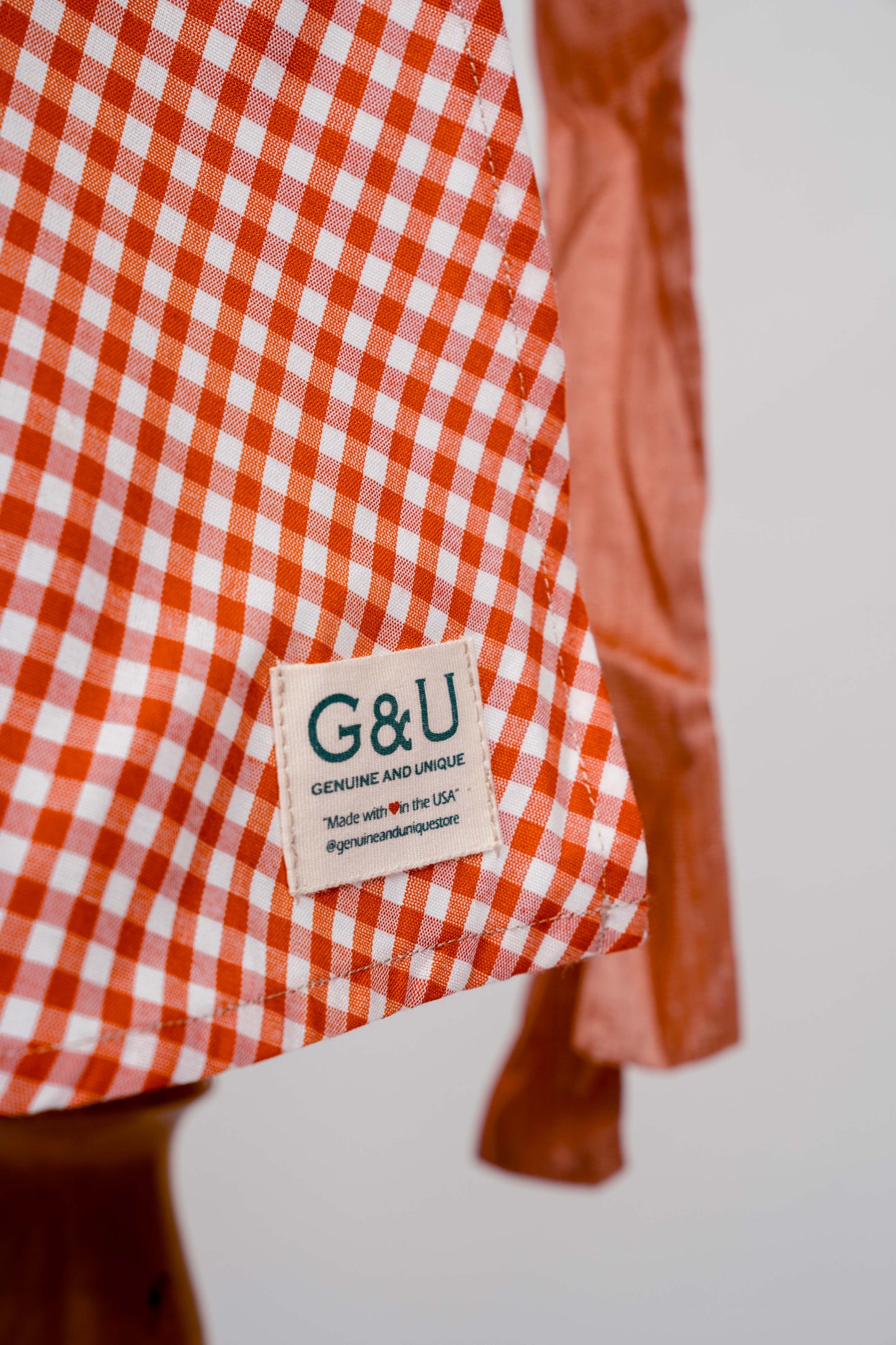 One-of-a-Kind Handmade Gingham Apron