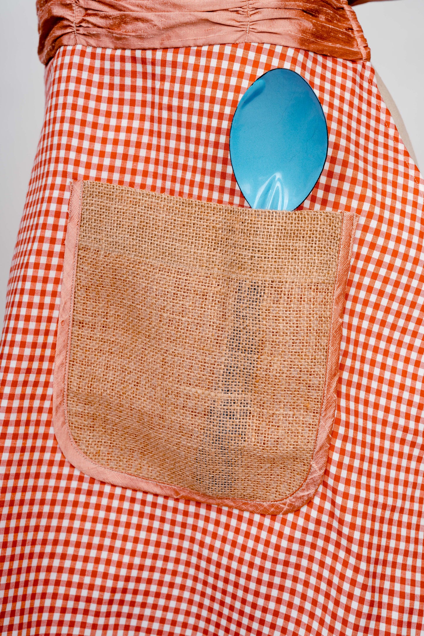 One-of-a-Kind Handmade Gingham Apron