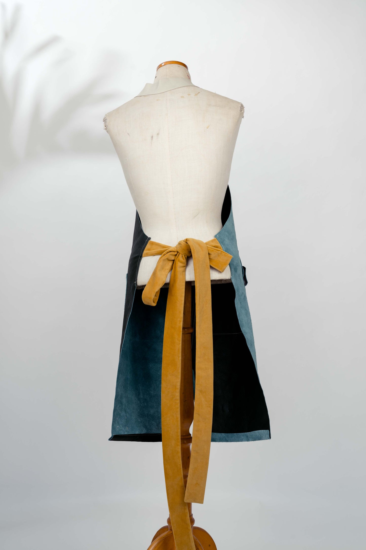 One-of-a-Kind Leather and Suede Artisan Apron