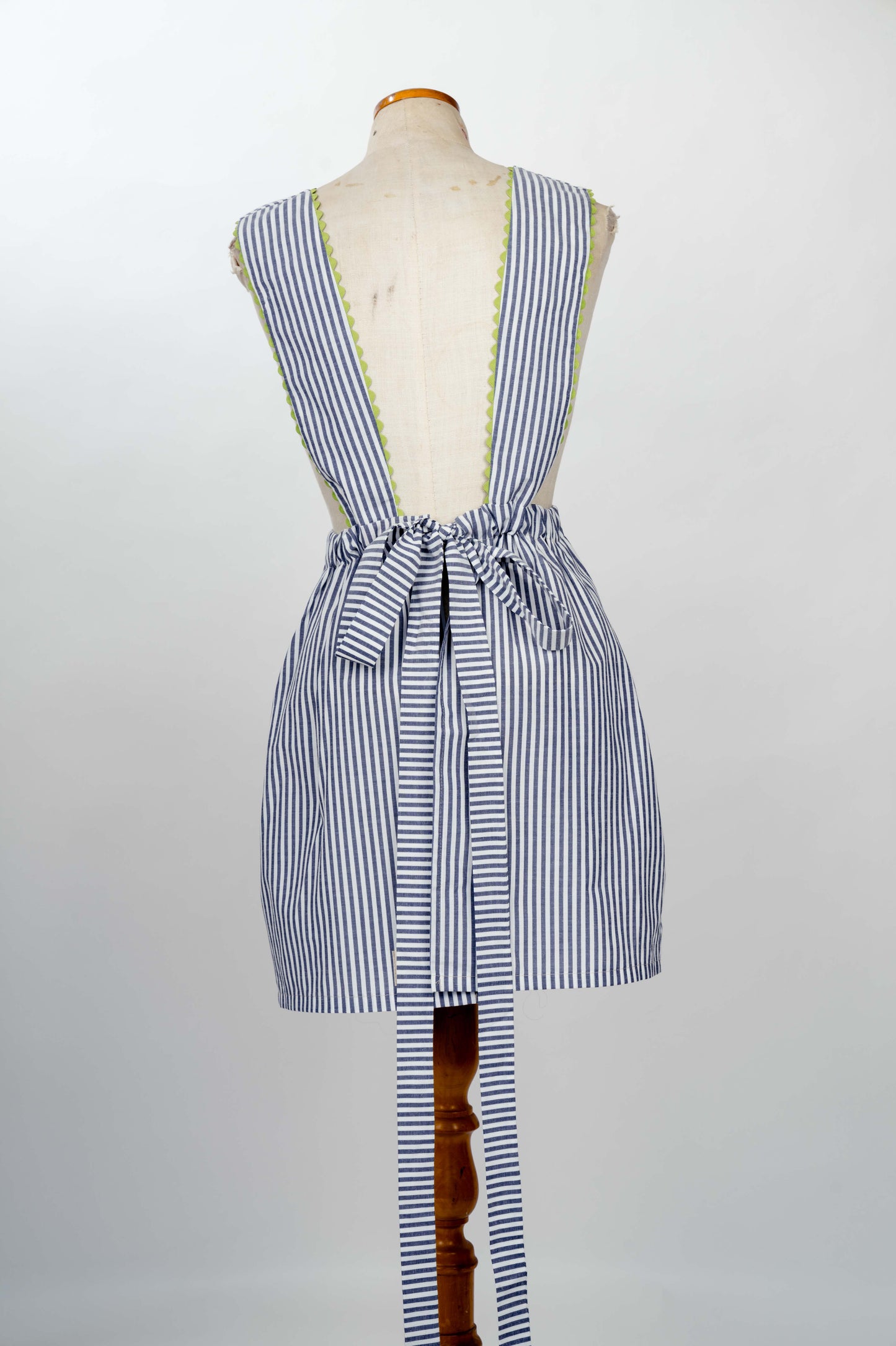 Corfu Breeze: One-of-a-Kind Striped Apron