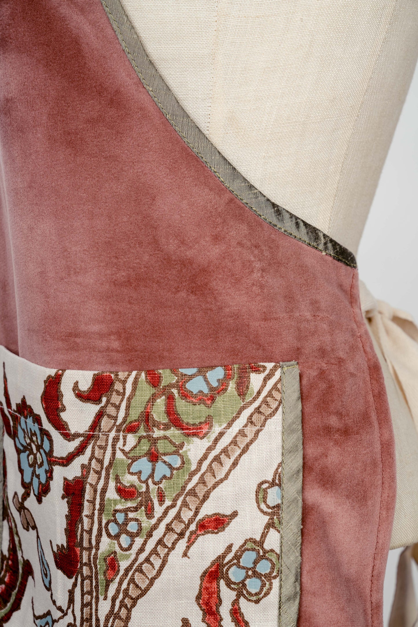 Timeless Elegance: One-of-a-Kind Velvet Apron