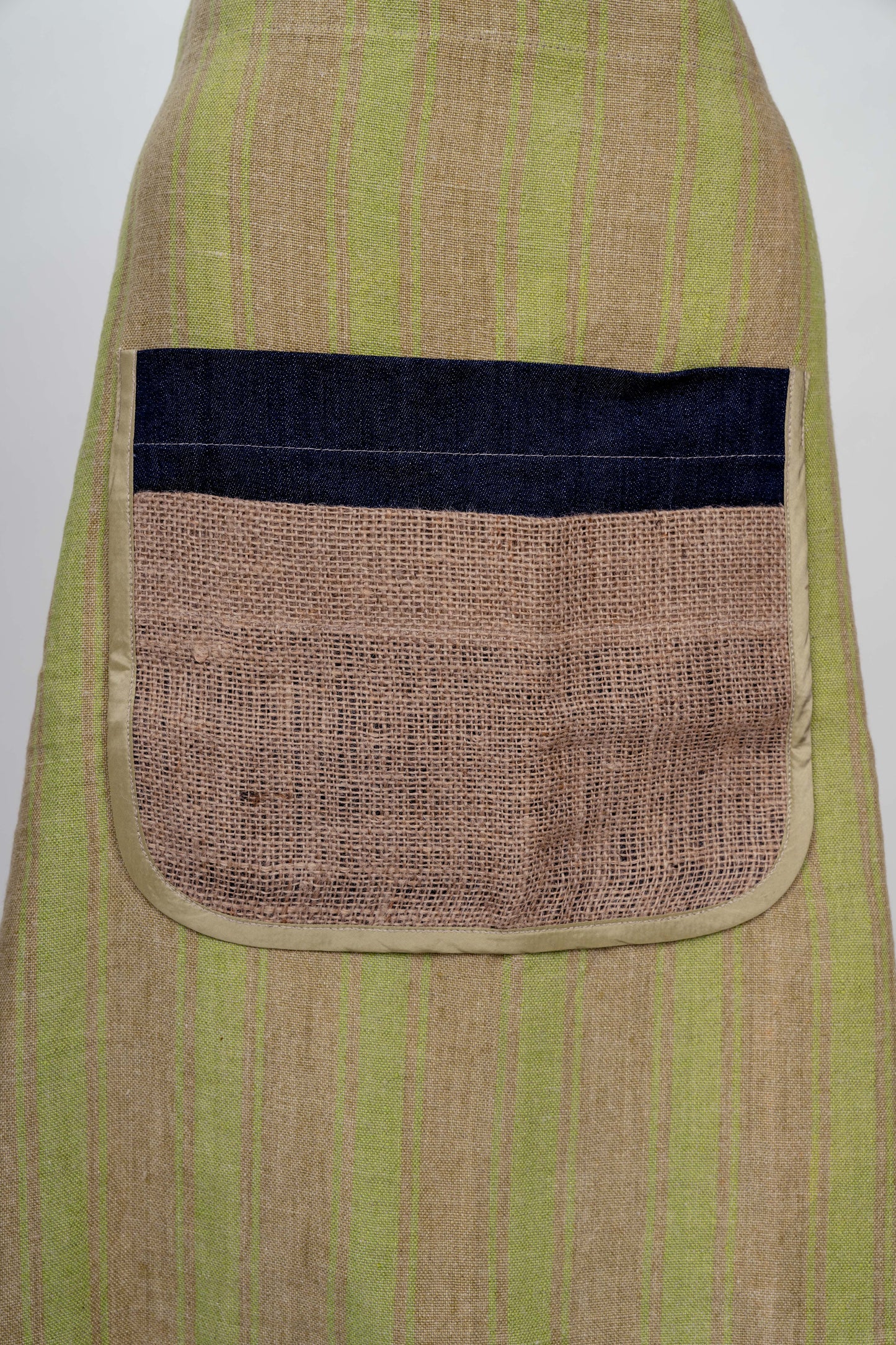 Rustic Stripes Half-Apron