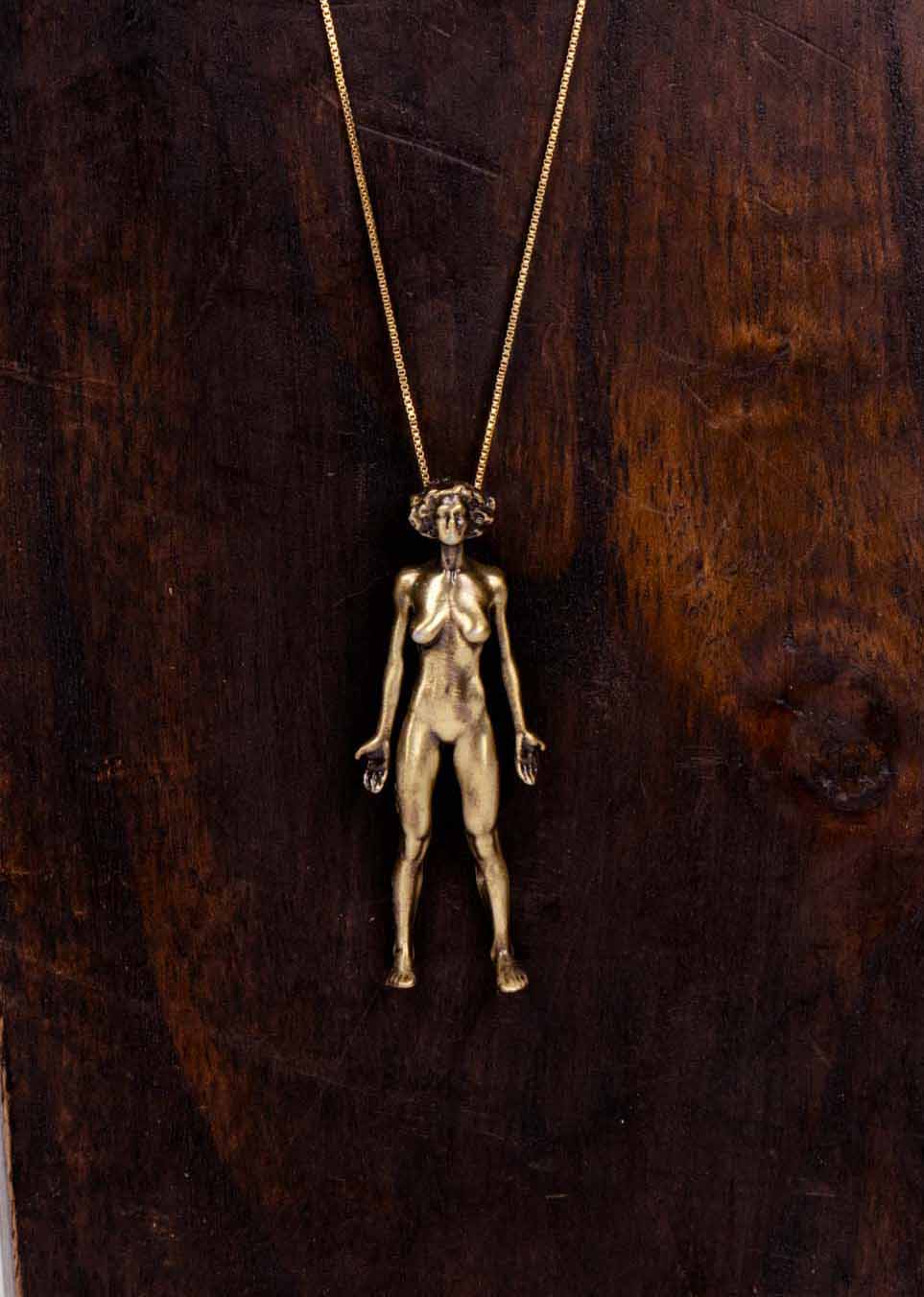 Woman Empowerment Bronze Pendant Necklace