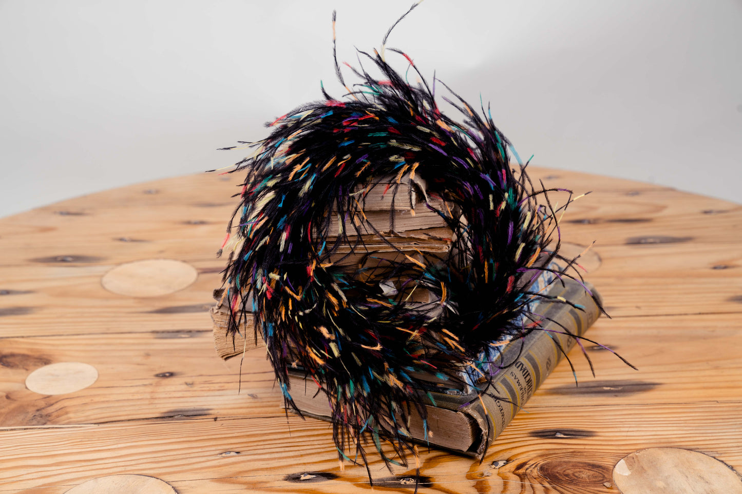 Whimsical Multicolor Feather Statement Headpiece