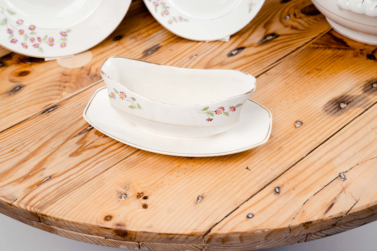 Vintage Floral Ceramic Dinnerware Set