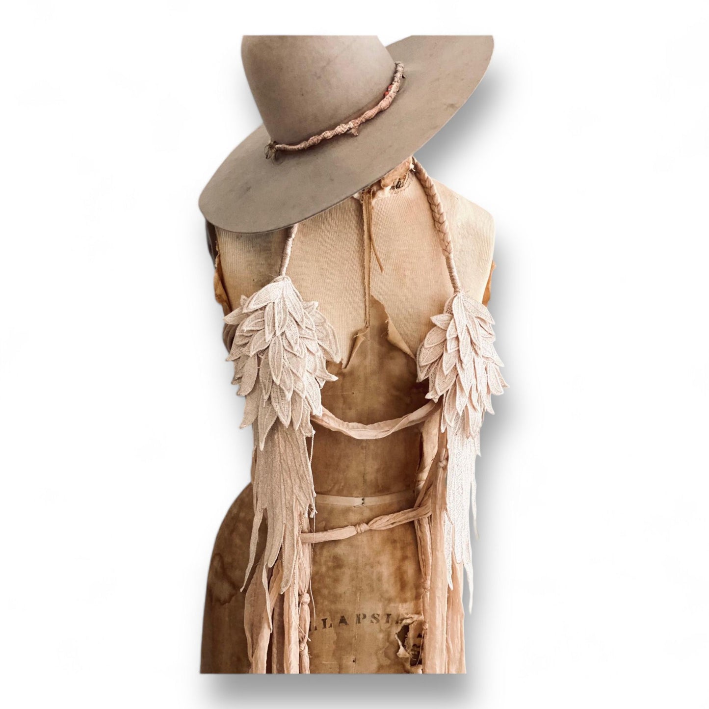 Dedee's Boutique Bohemian Feathered Petal Vest with Braided Straps